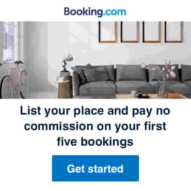 Booking.com banner to rent out holiday home